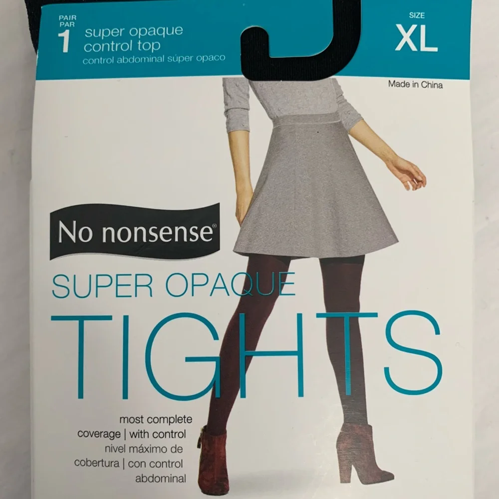 No Nonsense Super Opaque Black Tights